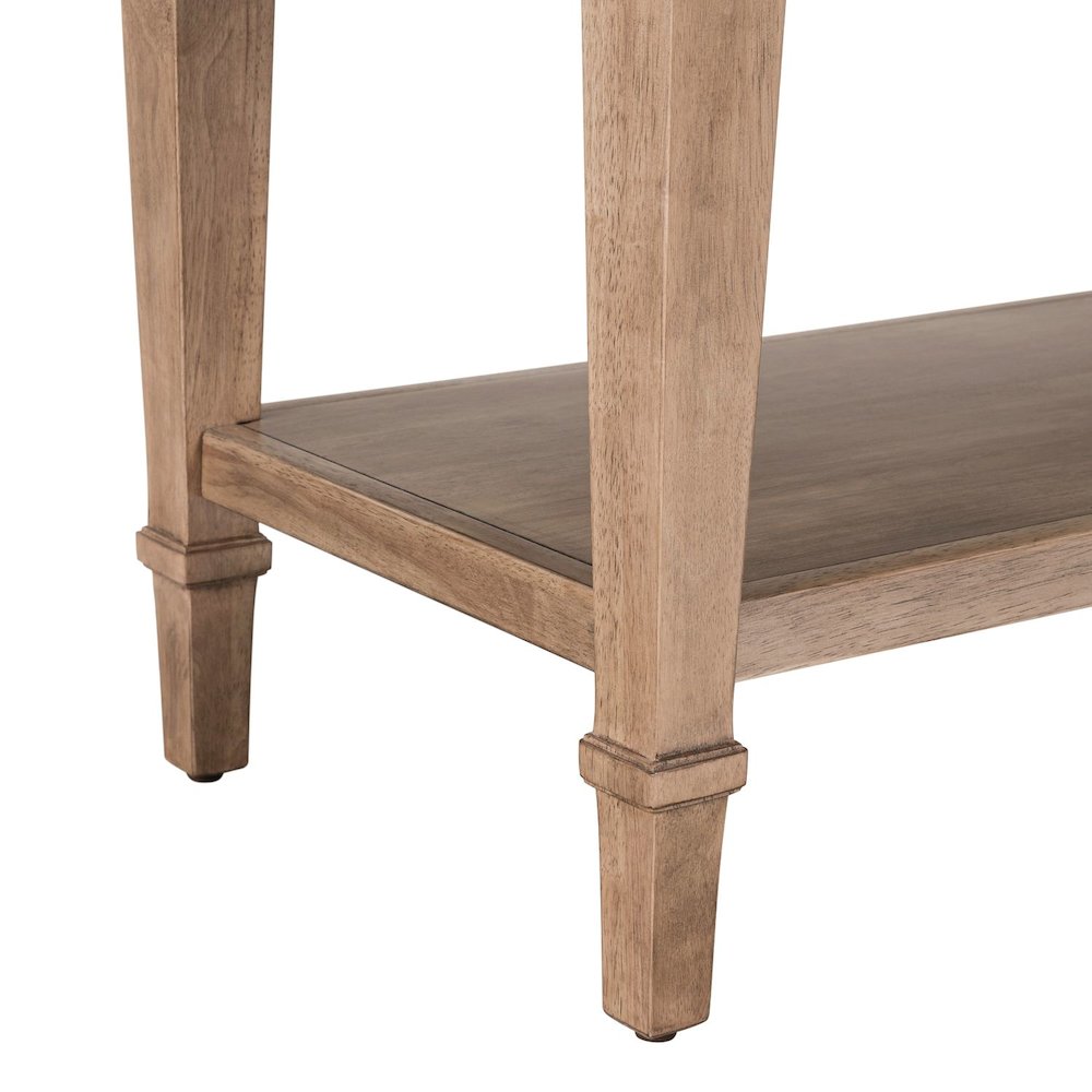 Haven Hills Sofa Table for Living Room Traditional - Camel Beige Birch Wood