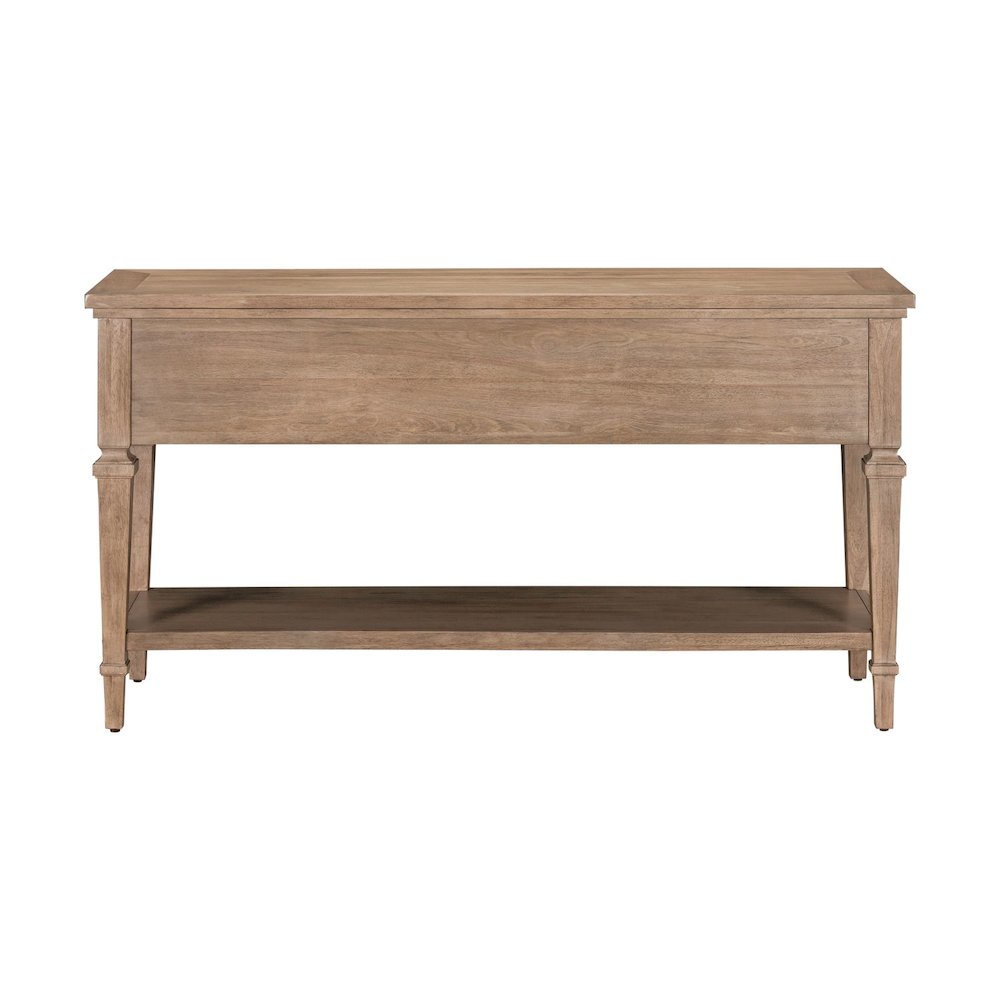 Haven Hills Sofa Table for Living Room Traditional - Camel Beige Birch Wood