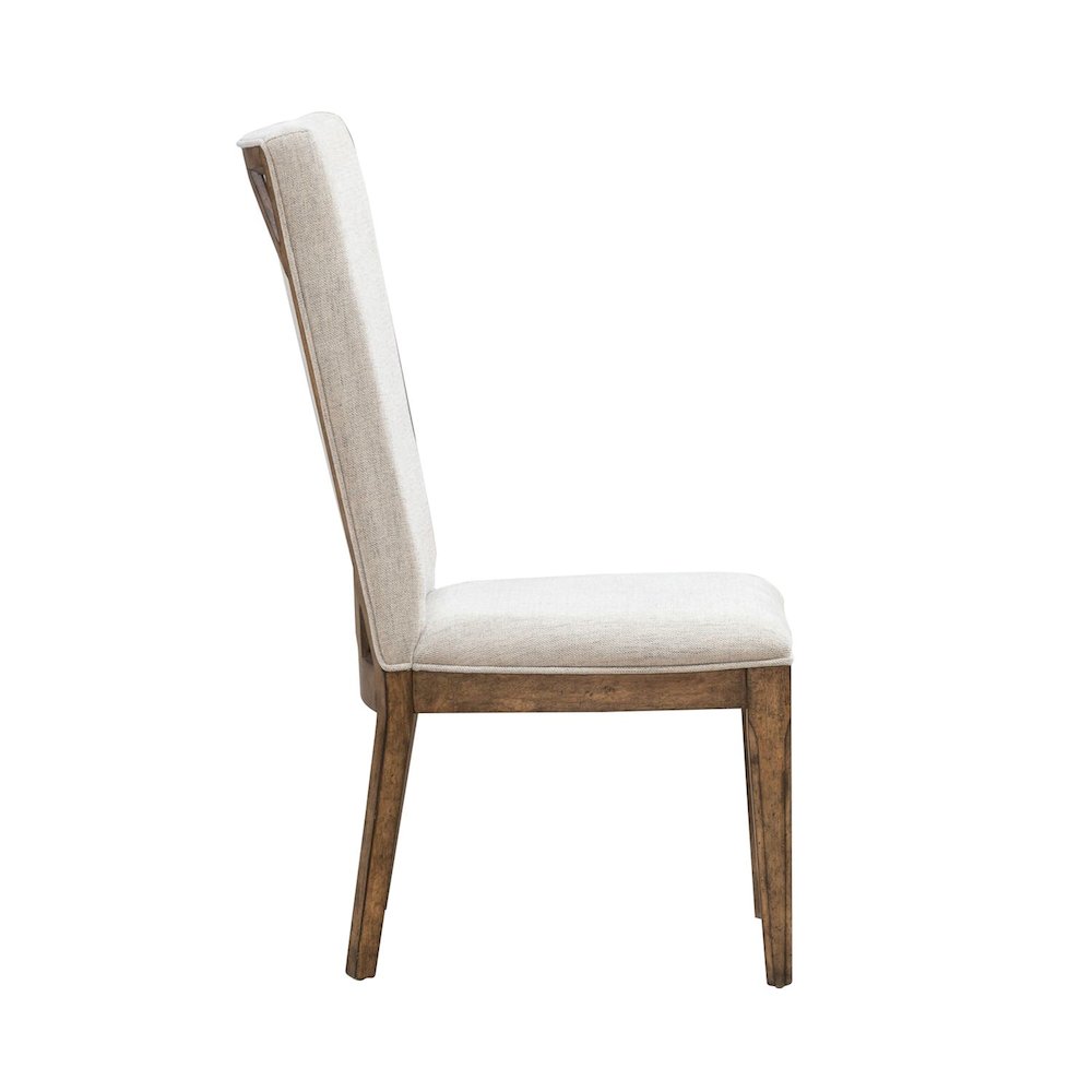 Carolina Park Upholstered Side Chair for Dining Room - Set of 2  - Amber Brown
