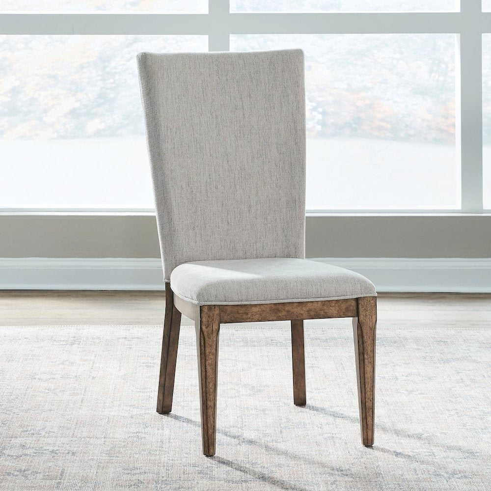 Carolina Park Upholstered Side Chair for Dining Room - Set of 2  - Amber Brown