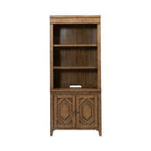 Carolina Park 2 Piece Bunching Bookcase Office Storage  - Amber Brown