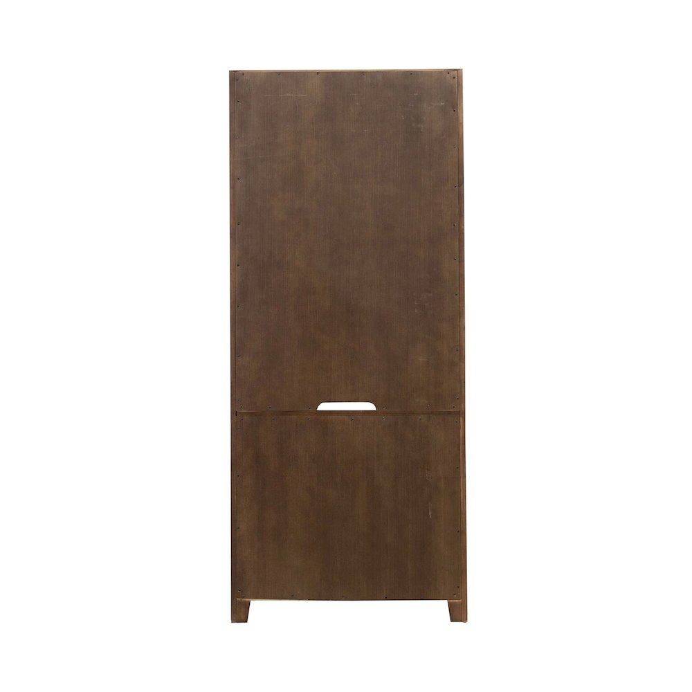 Carolina Park 2 Piece Bunching Bookcase Office Storage  - Amber Brown