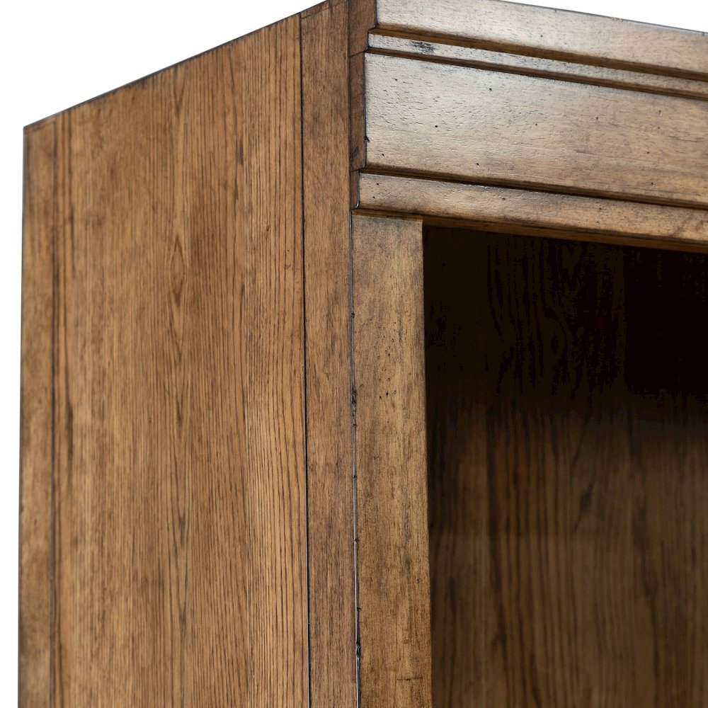 Carolina Park 2 Piece Bunching Bookcase Office Storage  - Amber Brown