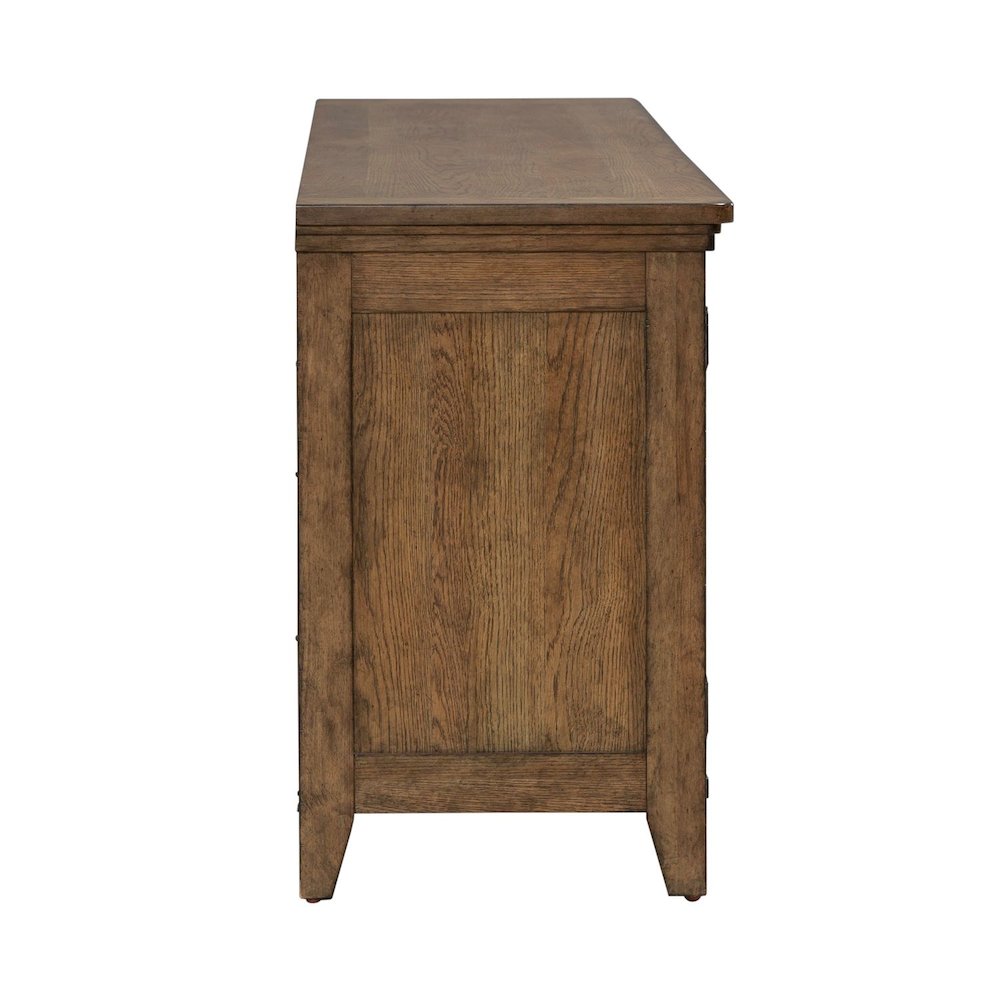 Carolina Park 78 Inch TV Stand Entertainment Center  - Amber Brown