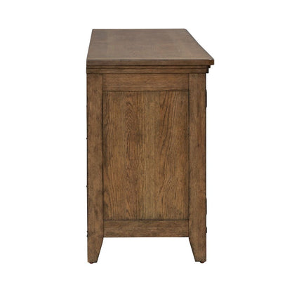 Carolina Park 78 Inch TV Stand Entertainment Center  - Amber Brown