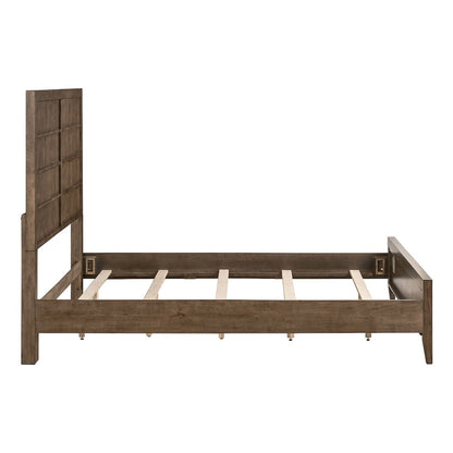 Shaker Lakes King Panel Bed Frame - Harvest Brown