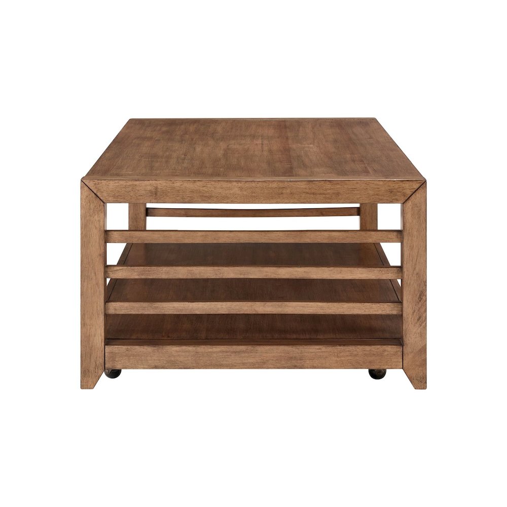Shaker Lakes 3 Piece Table Set - Cocktail, 2 End Tables, Harvest Brown Maple