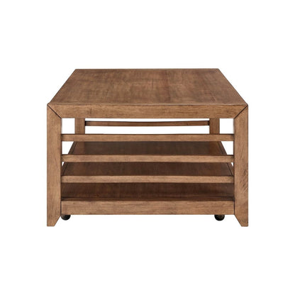 Shaker Lakes 3 Piece Table Set - Cocktail, 2 End Tables, Harvest Brown Maple