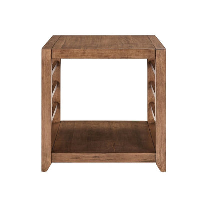 Shaker Lakes 3 Piece Table Set - Cocktail, 2 End Tables, Harvest Brown Maple