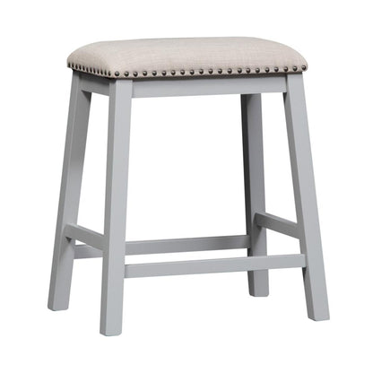 White Counter Height Dining Table Set – Bar Table and Chairs for 4