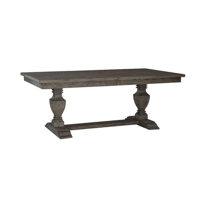 Westfield 9 Piece Trestle Table Set in Havana Brown color