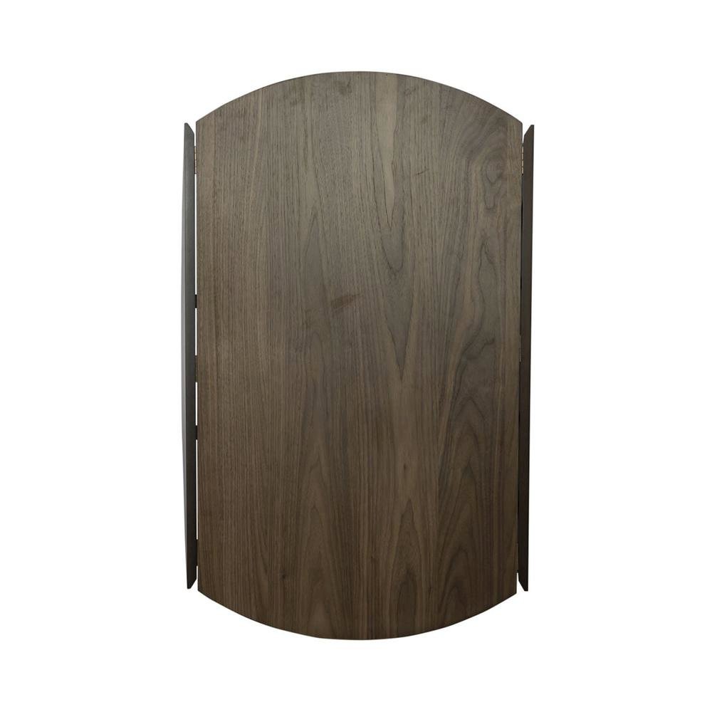 Round Dining Table with Drop Leaves – Small Round Kitchen Table in Brown