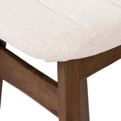 Light Tan Counter Height Chair – Wooden Bar Stool with Back for Kitchens