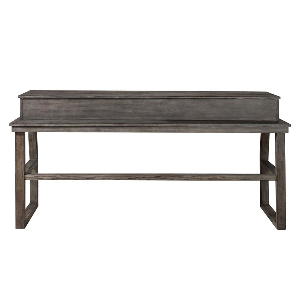 Gray Wooden Bar Table – Elegant Behind Couch Table for Living Spaces