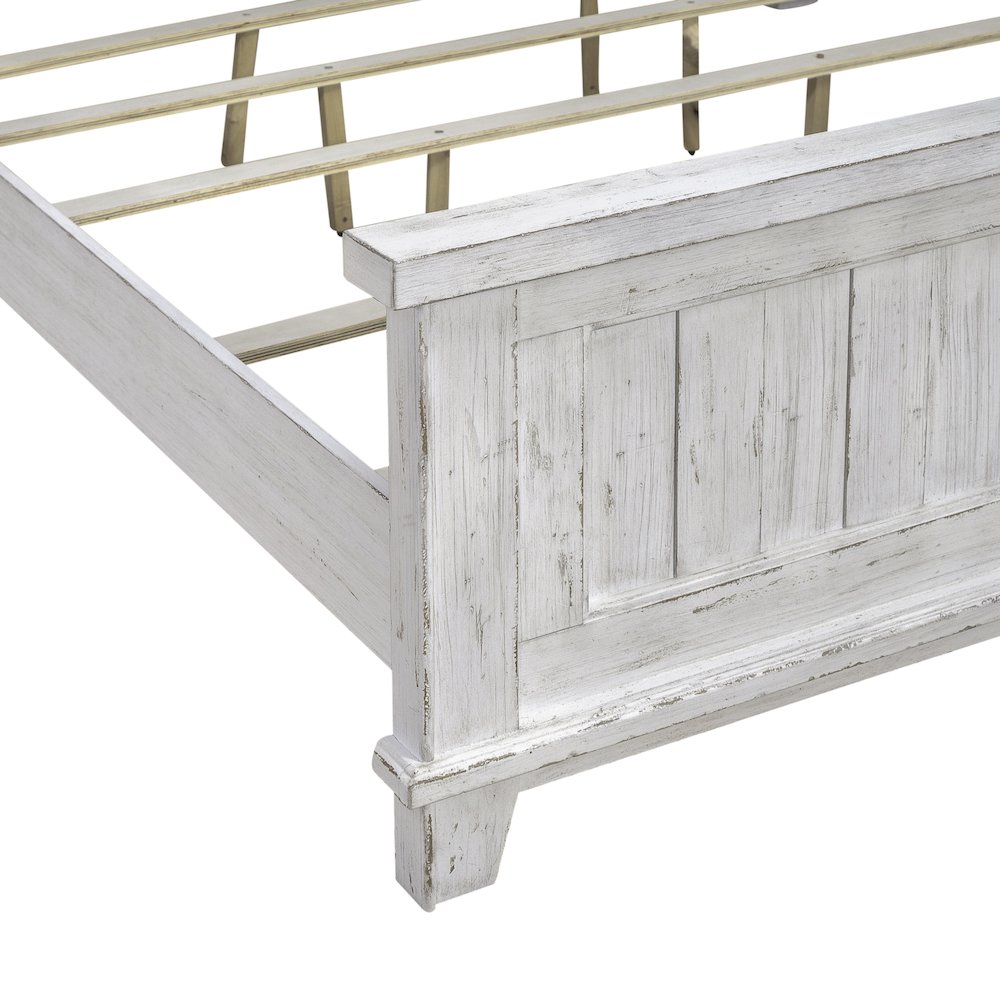 King Panel Bed in Pine Solids & Veneers
