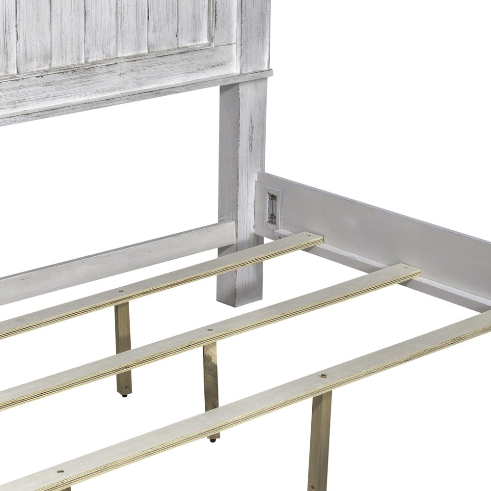 King Panel Bed in Pine Solids & Veneers