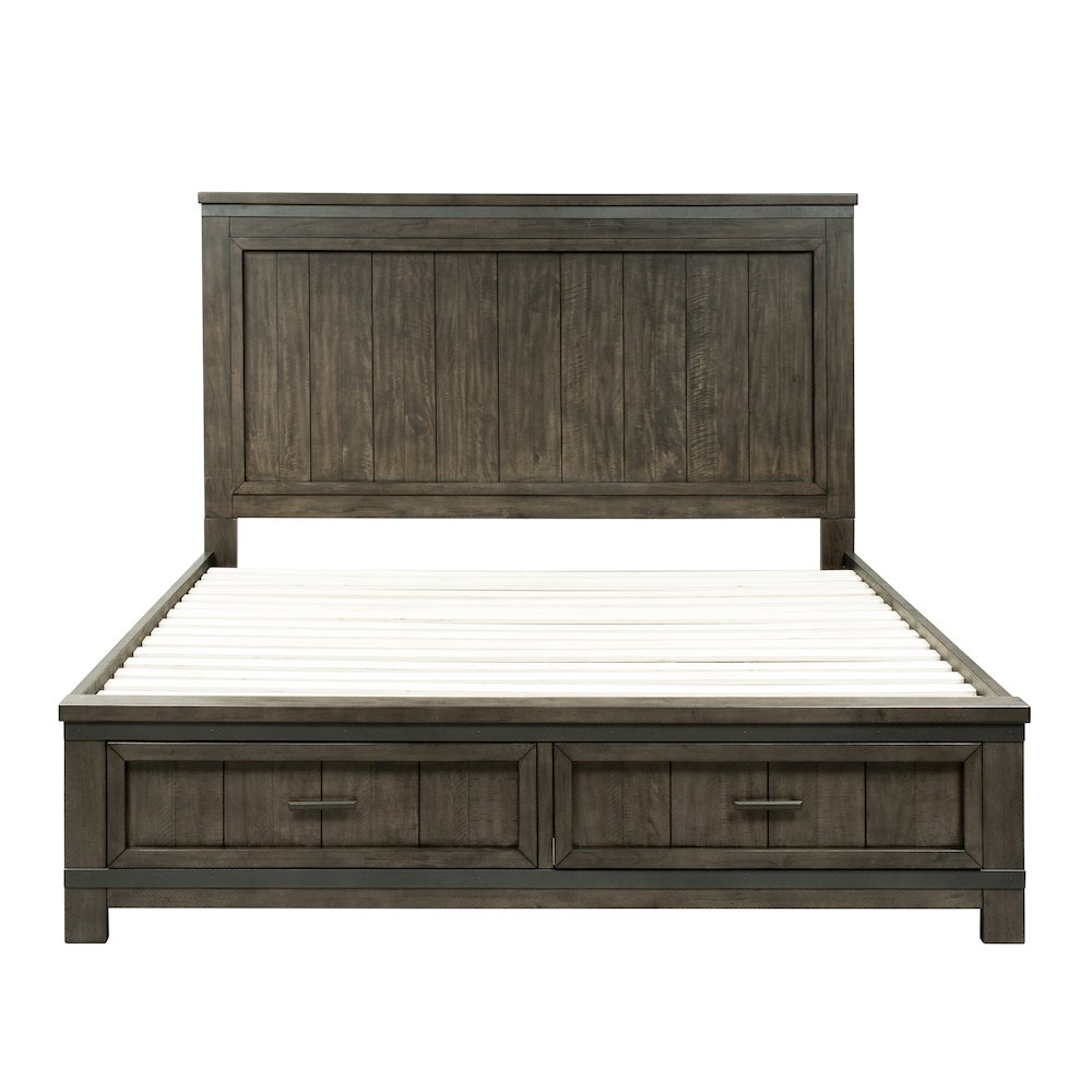 Thornwood Hills King Two Sided Storage Bed, Dresser & Mirror