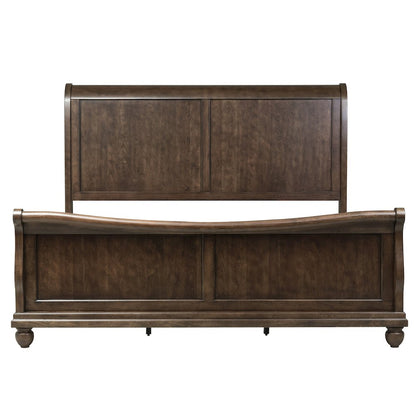 Rustic Traditions King Sleigh Bed, Dresser & Mirror, Chest