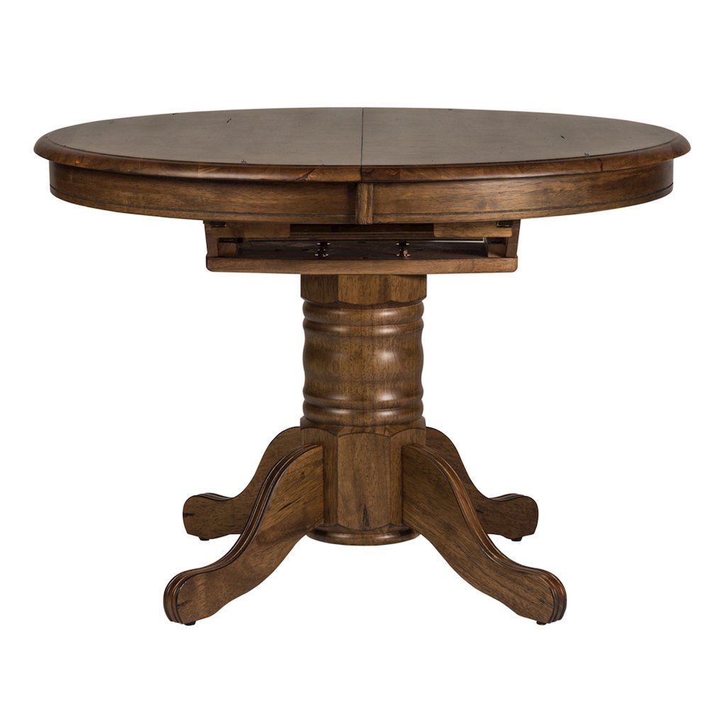 Pedestal Table in Rubberwood Solids