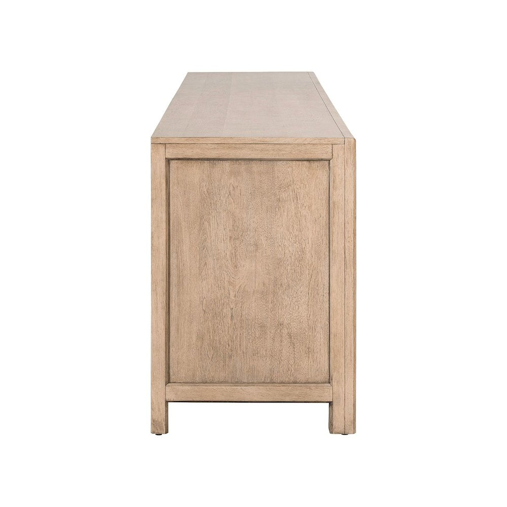 Proximity Place 82 Inch TV Console - Barley Buff Birch Wood
