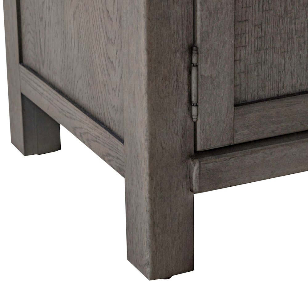 Heated LED Fireplace TV Consoles 78 Inch - Dusty Charcoal with Heavy Distressing