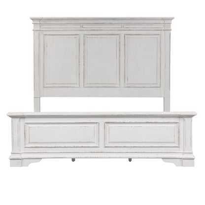 King California Panel Bed, Dresser & Mirror