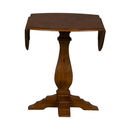 Creations Round Drop Leaf Table in Rubberwood Solids