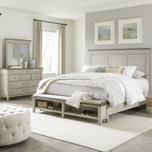 King Storage Bed, Dresser & Mirror in Poplar Solids w/ Pine & Alder Veneers