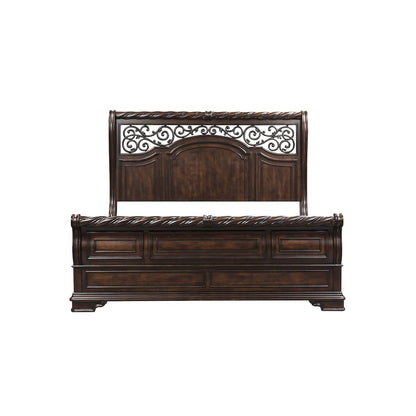 Arbor Place King California Sleigh Bed, Dresser & Mirror