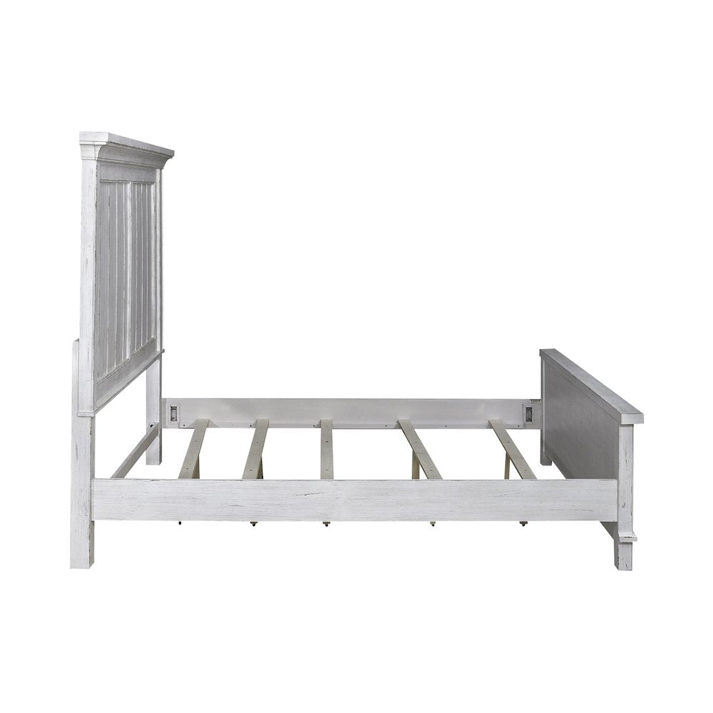 King Panel Bed in Pine Solids & Veneers