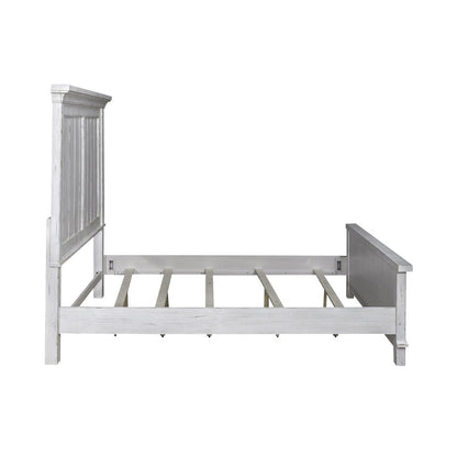 King Panel Bed in Pine Solids & Veneers