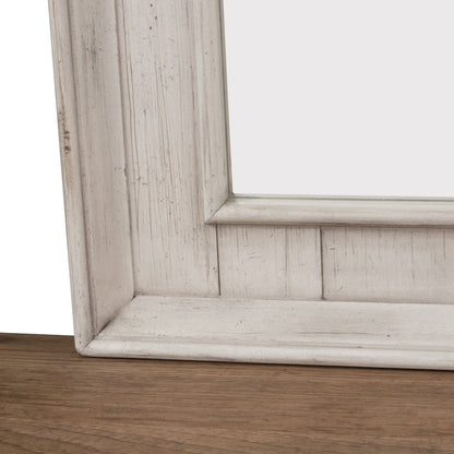 Queen Poster Bed, Dresser & Mirror in Pine Solids with Hickory and Pine Veneers
