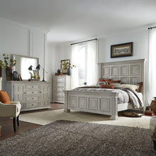 King California Panel Bed, Dresser & Mirror, Chest