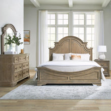 Magnolia Manor Queen Panel Bed, Dresser & Mirror, Night Stand