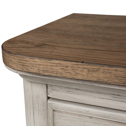 Farmhouse Reimagined Queen Poster Bed, Dresser & Mirror, Night Stand