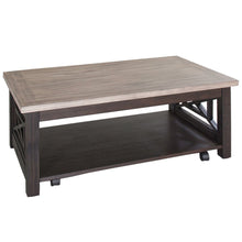 Heatherbrook 3 Piece Set (1-Cocktail 2-End Tables) in Acacia Solid and Veneer