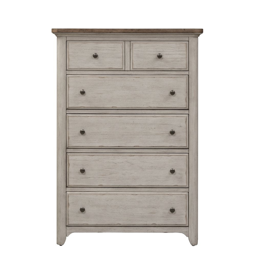 Farmhouse Reimagined King Poster Bed, Dresser & Mirror, Chest