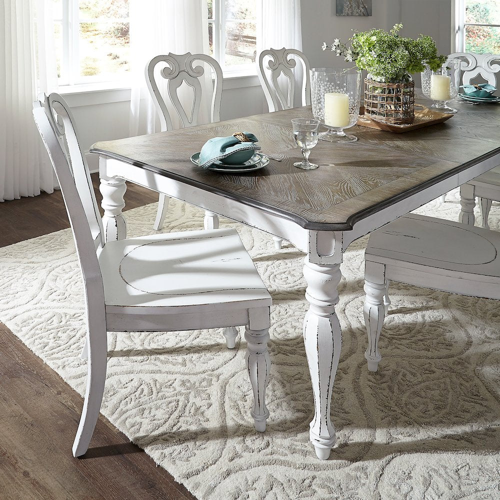 Magnolia Manor Opt 5 Piece Rectangular Table Set
