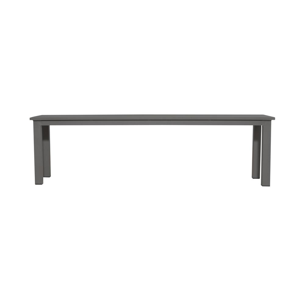 Outdoor Dining Bench - Granite Transitional Grey in Granite Finish