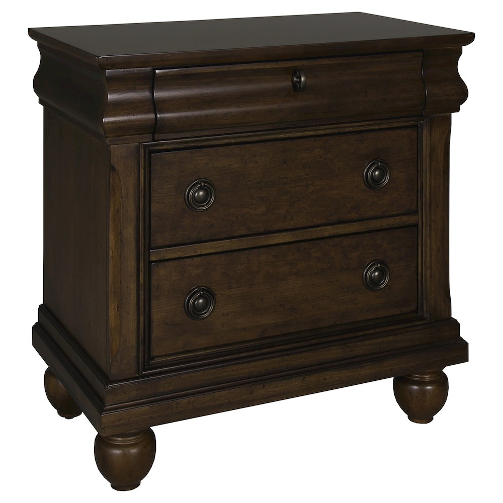Rustic Traditions King Sleigh Bed, Dresser & Mirror, Chest, Night Stand