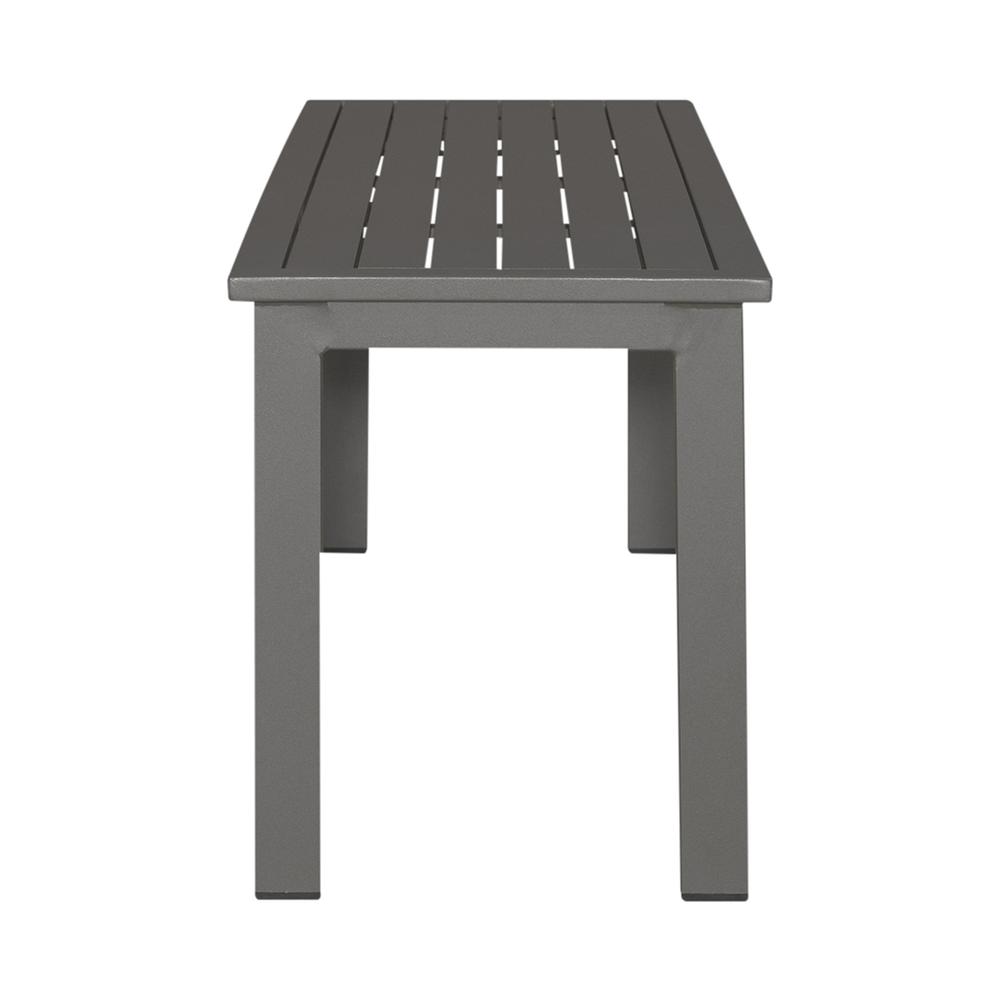 Outdoor Dining Bench - Granite Transitional Grey in Granite Finish