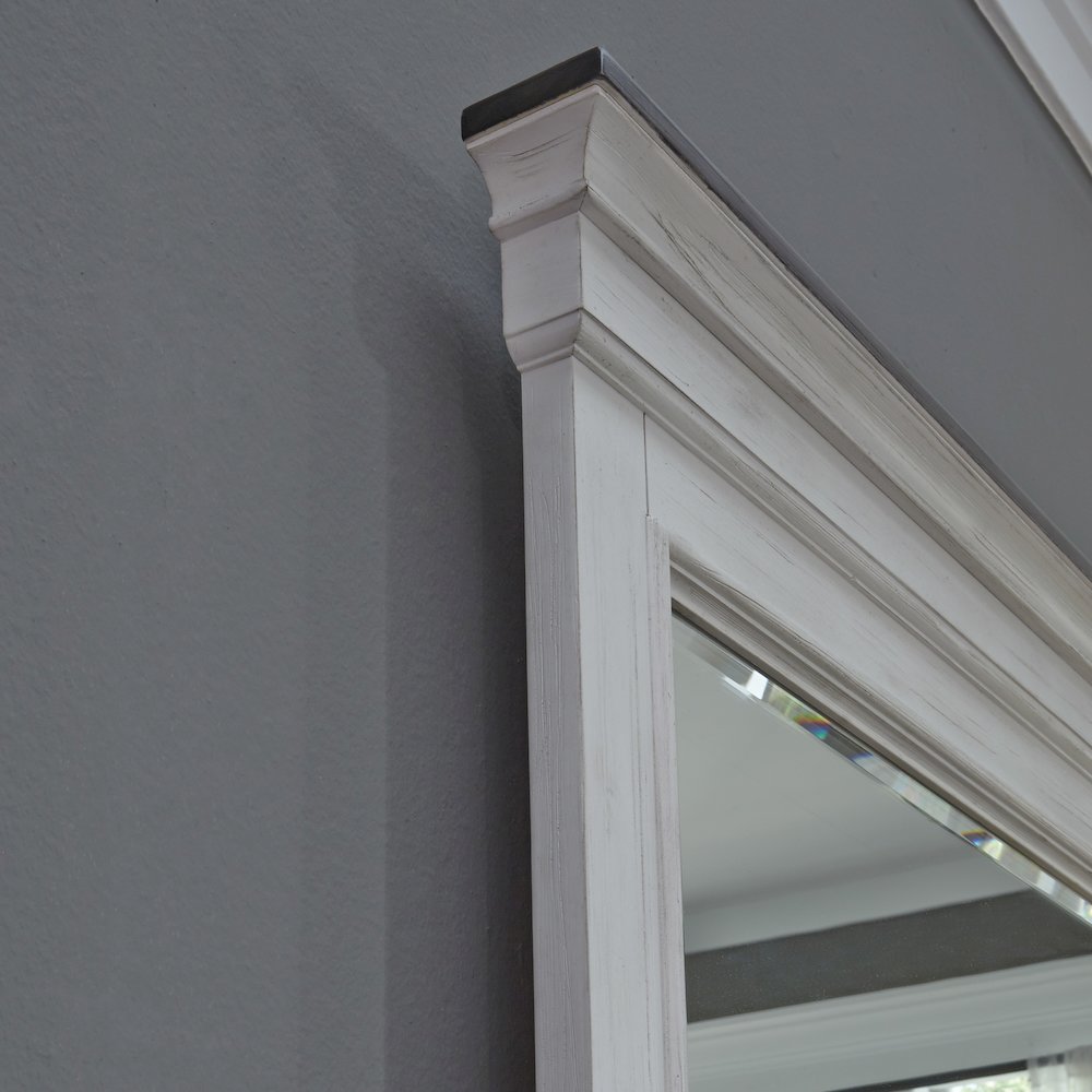 King Panel Bed, Dresser & Mirror