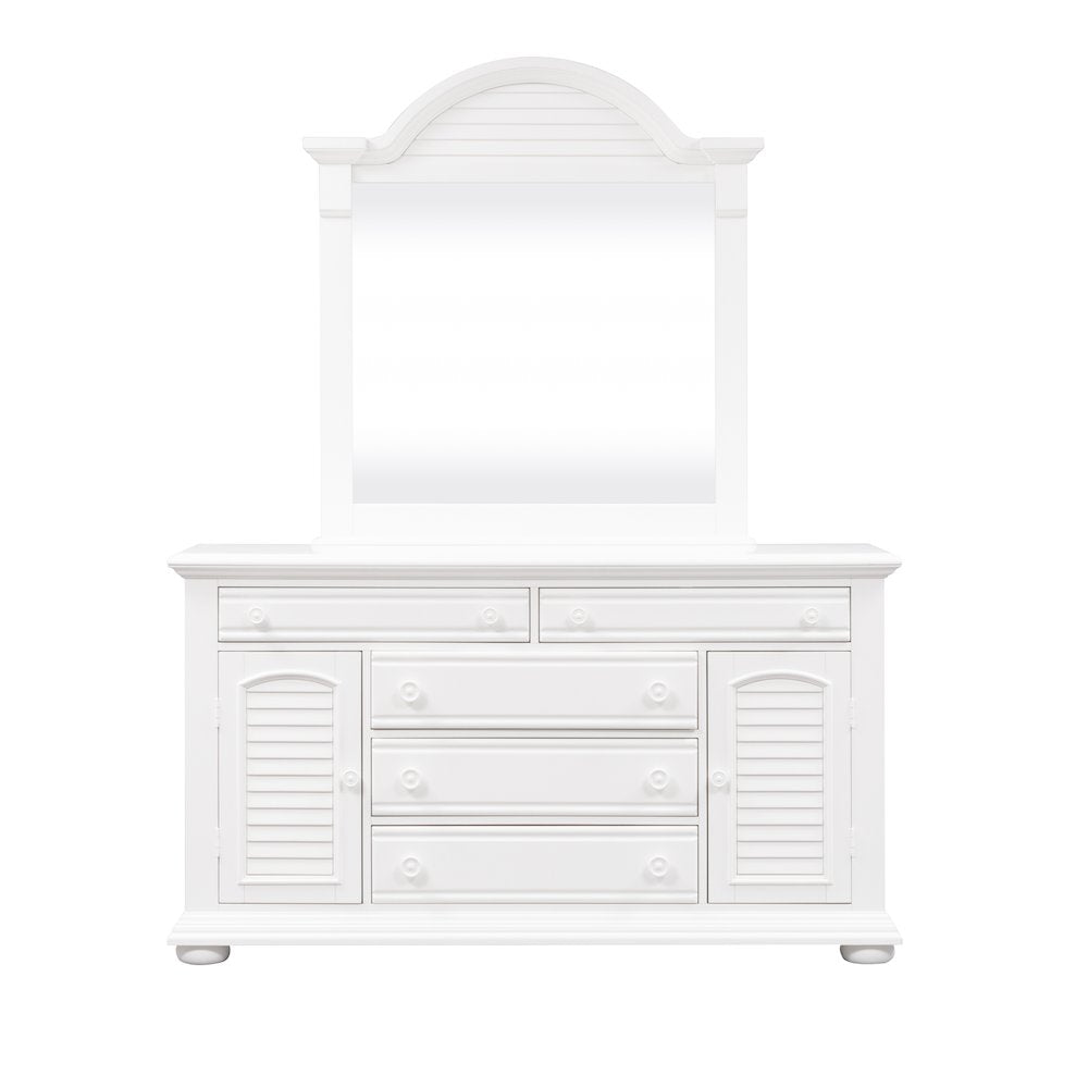 Summer House I King Poster Bed, Dresser & Mirror, Night Stand