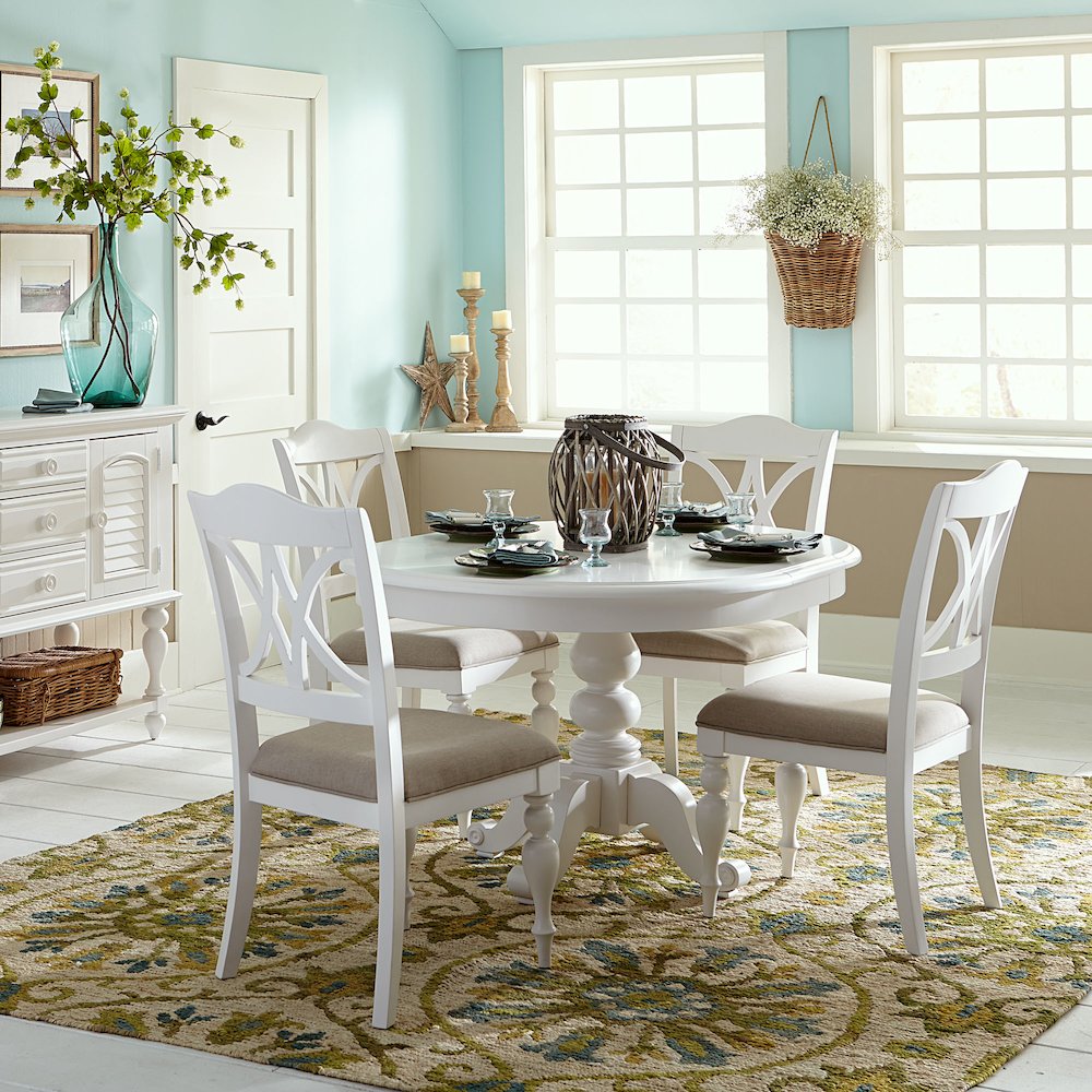 Pedestal Table in Poplar/Pine Solids w/ Wood Products