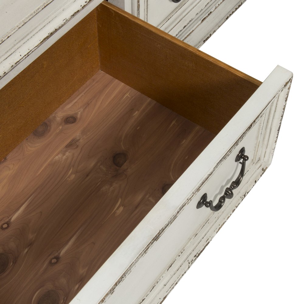 King California Panel Bed, Dresser & Mirror, Chest
