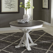 Pedestal Table in Poplar & Rubberwood Solids w Pine Veneer