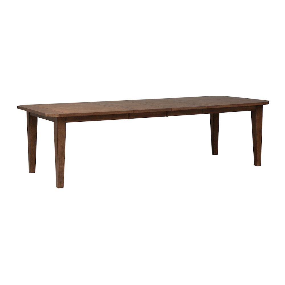 7 Piece Rectangular Table Set in Rubberwood Solids & White Oak Veneers