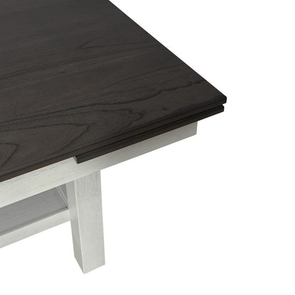 Brook Bay 7 Piece Trestle Table Set - Textured White Finish in White