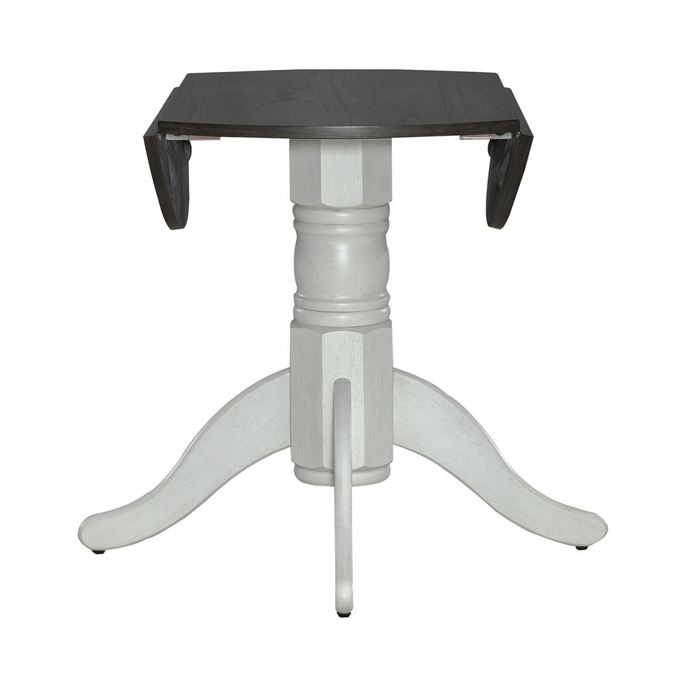 Brook Bay 3 Piece Drop Leaf Set - Textured White Finish in White