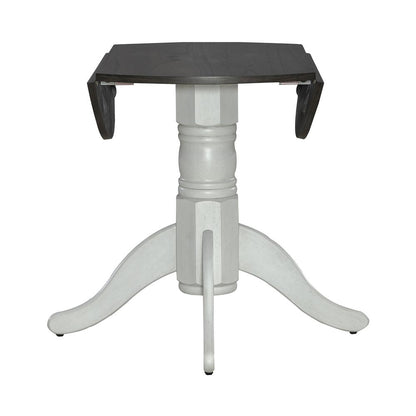 Brook Bay 3 Piece Drop Leaf Set - Textured White Finish in White